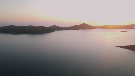 dreamy silhouette of islands, national park kornati, croatia