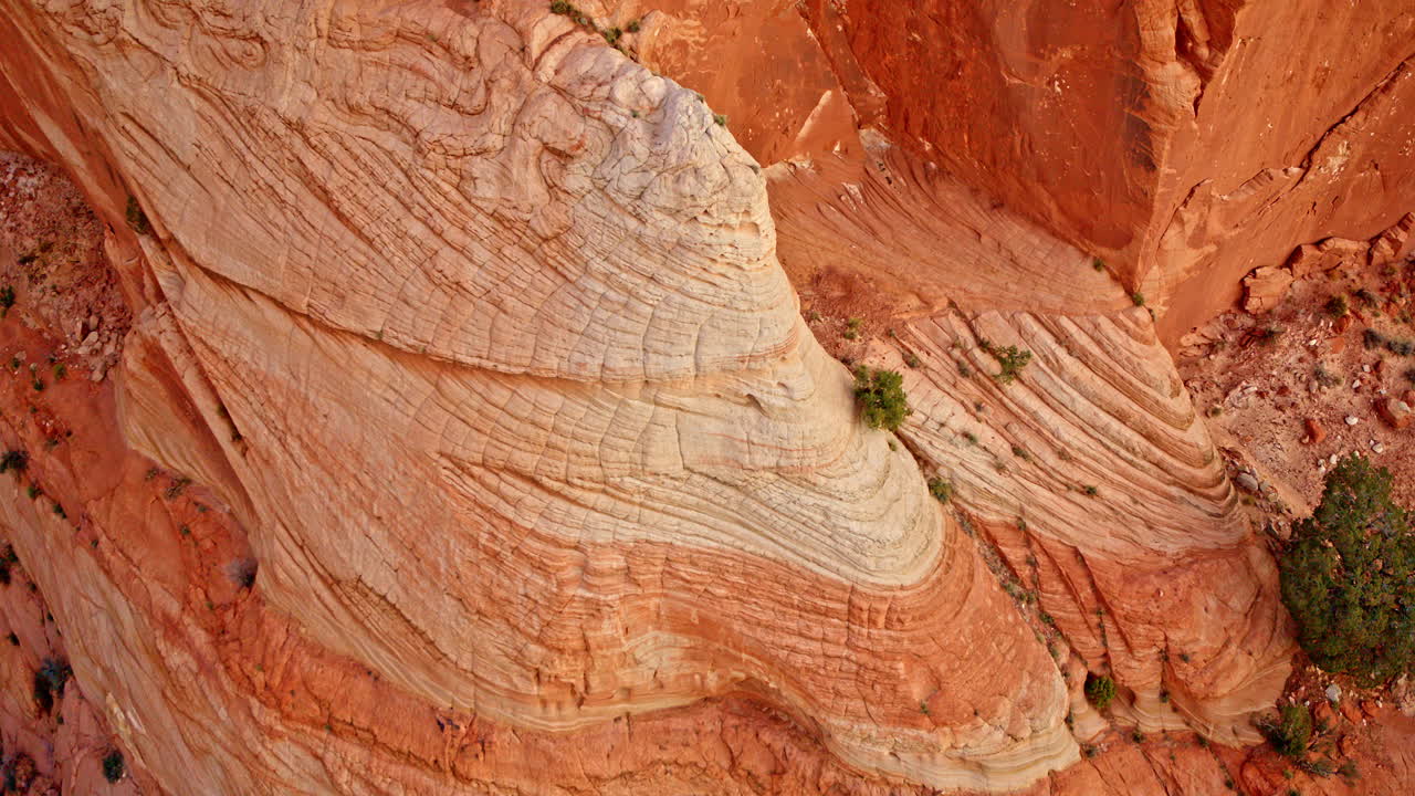A drone hovers over the wild beauty of the Southwest, where the land dances with color and form.