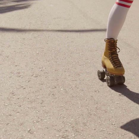 patinador vintage en la calle