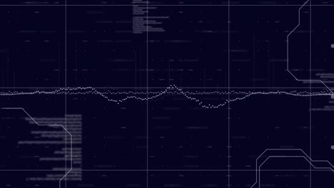 grid lines against data processing