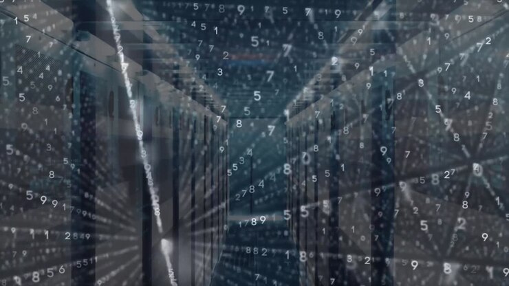 Animation of data processing over computer servers