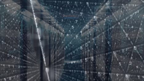 animation of data processing over computer servers
