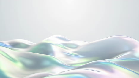 abstract iridescent fluid waves