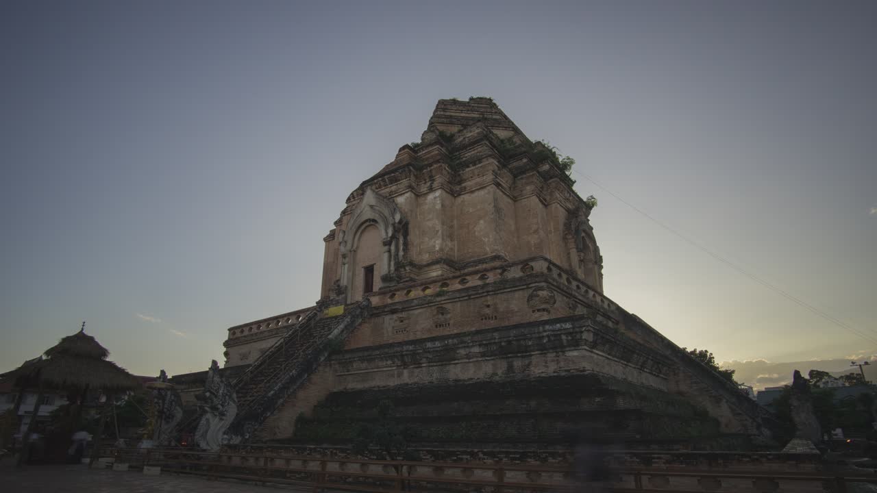 Ancient Thai Temple at Dusk