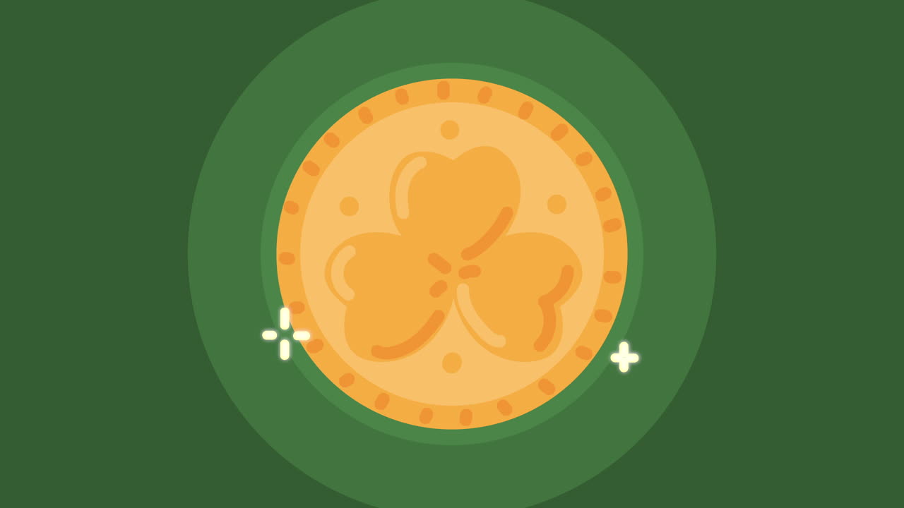 Golden Shamrock Coin