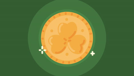 golden shamrock coin