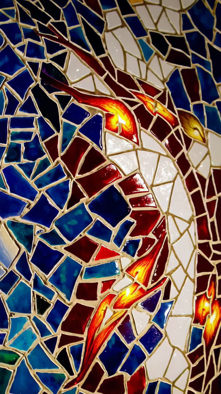 azulejos de mosaico de colores