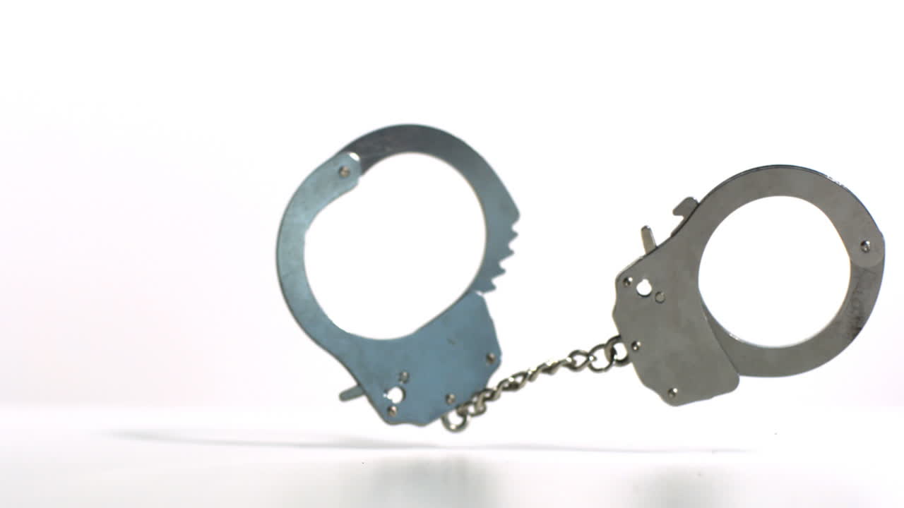 наручники падают и отскакивают