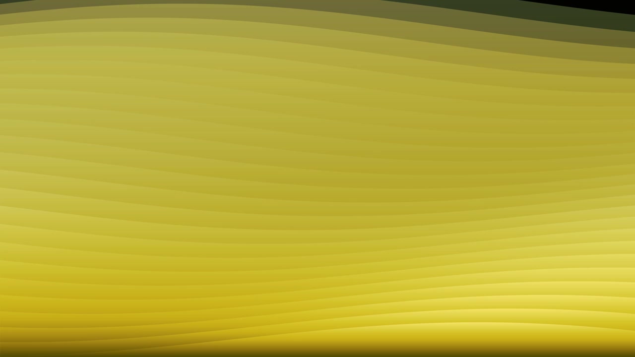 Animazione di sfondo con linee ondulate gialle astratte
