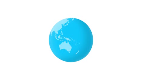 globo giratorio - gradiente de tonalidad azul con textura animada