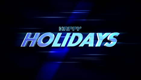 Motion-effect-Happy-Holidays-text-on-black-gradient