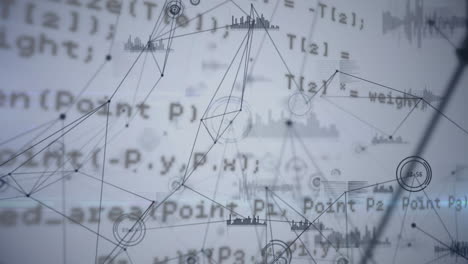 animación de la red de conexiones a través del procesamiento de datos