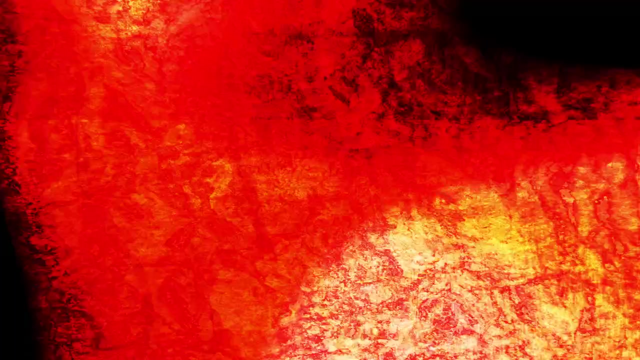 Dynamische rot-schwarze abstrakte Grunge-Textur mit sich verschiebendem Text.