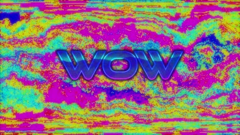 animación del texto de inicio digital contra un fondo abstracto multicolor que se mueve en bucle