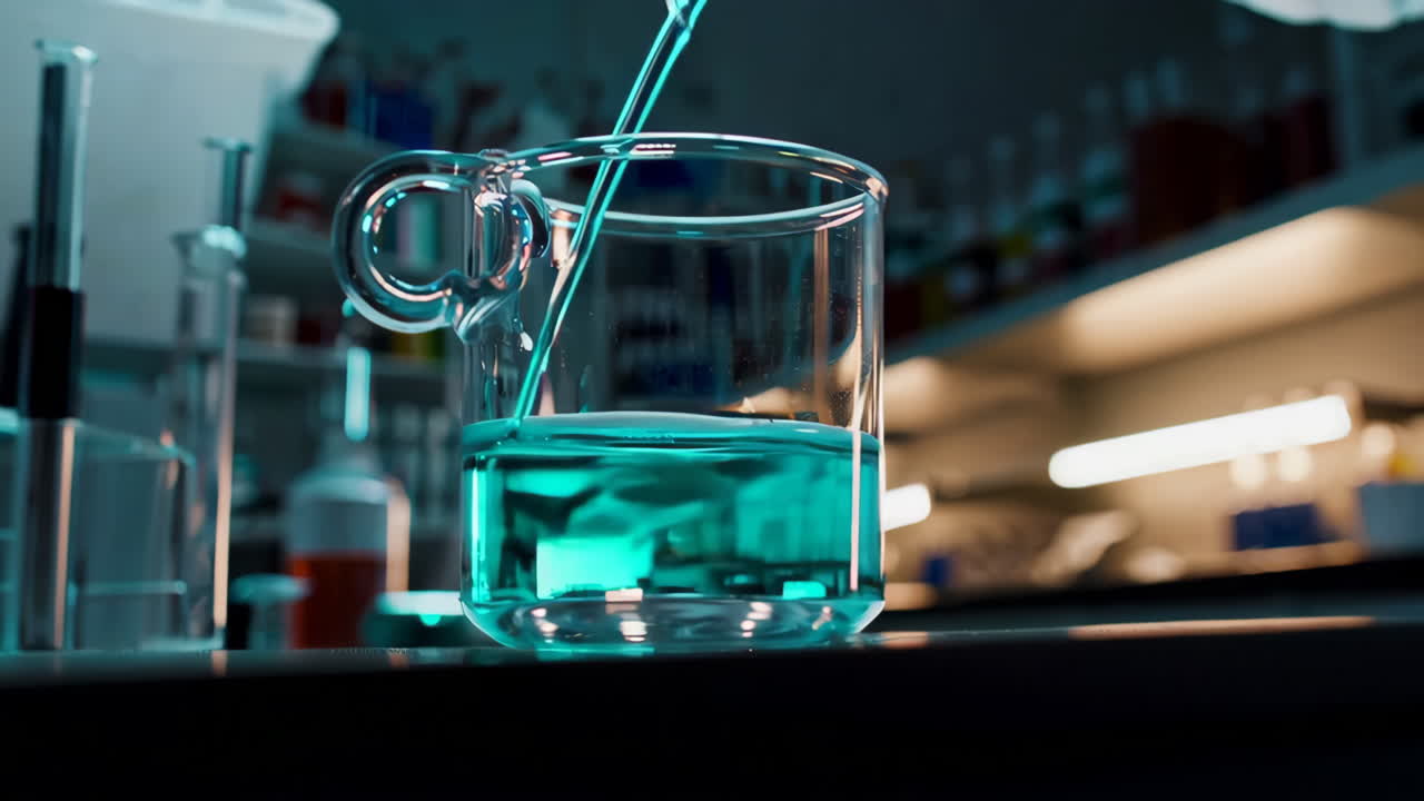 experimento científico en un laboratorio