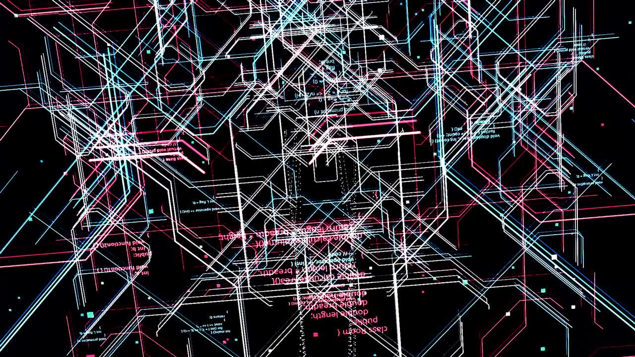 Abstract Circuit Board Art