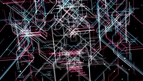 abstract circuit board art