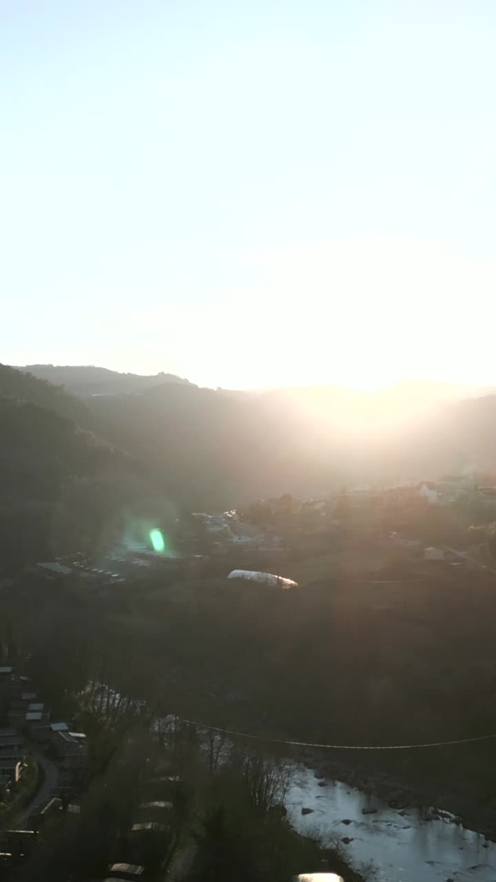 Scenic Mountain Landscape with River