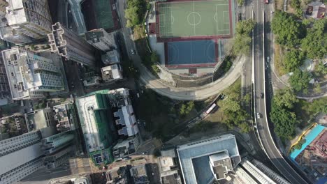 aerial view of hong kong whampoa area buildings