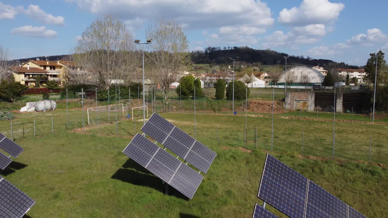 paneles solares de energía, concepto alternativo de energía verde limpia