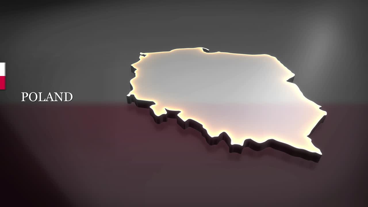 3d-анимационная карта польши