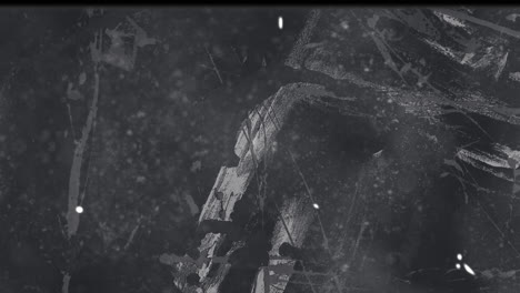 animación de arañazos sobre cinta vintage