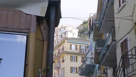 street of vernazza, cinque terre, in slowmotion