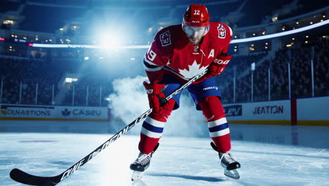 hockey player on ice