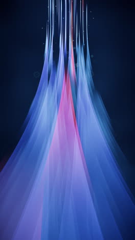 flowing curves with glowing neon lines, 3d rendering.