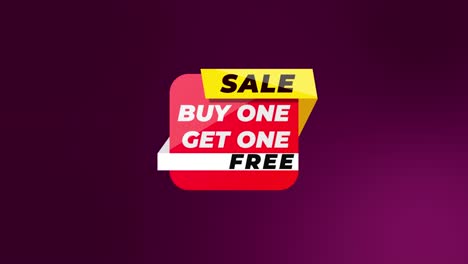 animation-teks-for-buy-one-get-one-with-purple-background