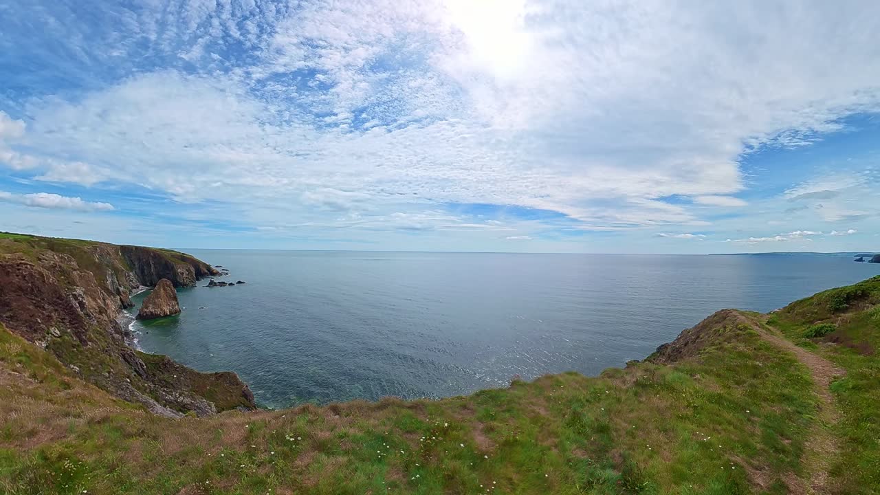 Coastal path along sea cliffs on a summer morning copper coast Waterford Ireland Epic Locations