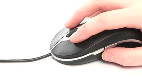 a woman using a mouse