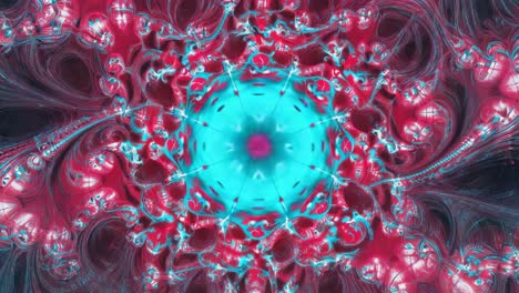 vibrant abstract fractal mandala pattern