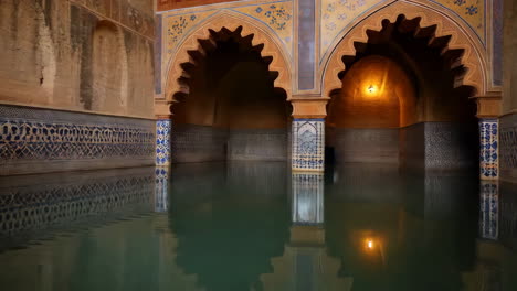 historical baths interior - calm reflection