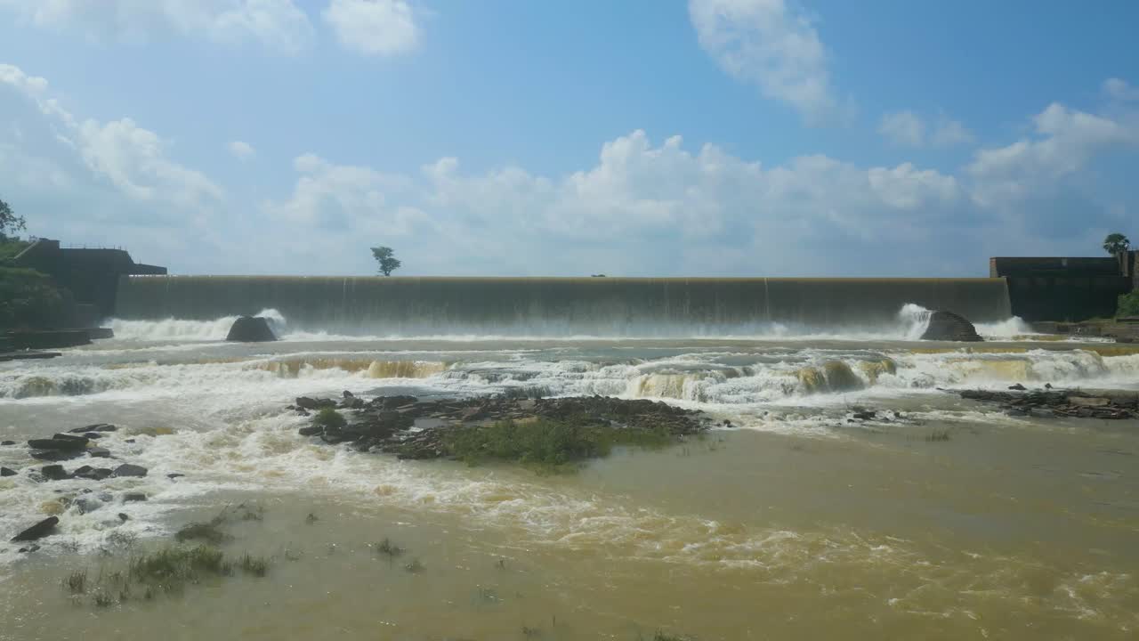 Waterfall Rajdari Devdari and Latif Shah Dam and Chandraprabha Lake Aerial View