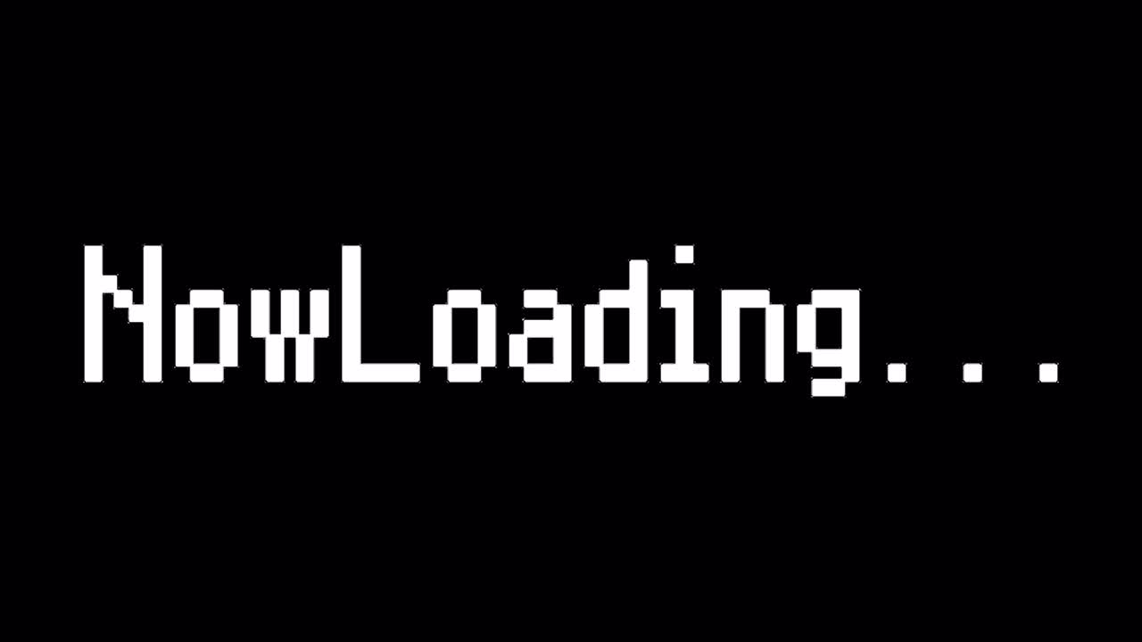 Simple game loading Text animation 1080p - 30 fps - Alpha Channel