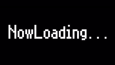 simple game loading text animation 1080p - 30 fps - alpha channel