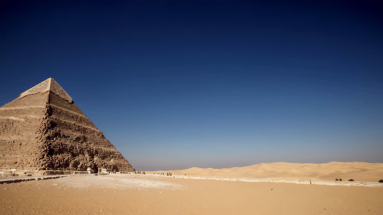 Ancient Egyptian Pyramid in the Desert