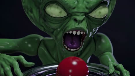 el dj alienígena verde
