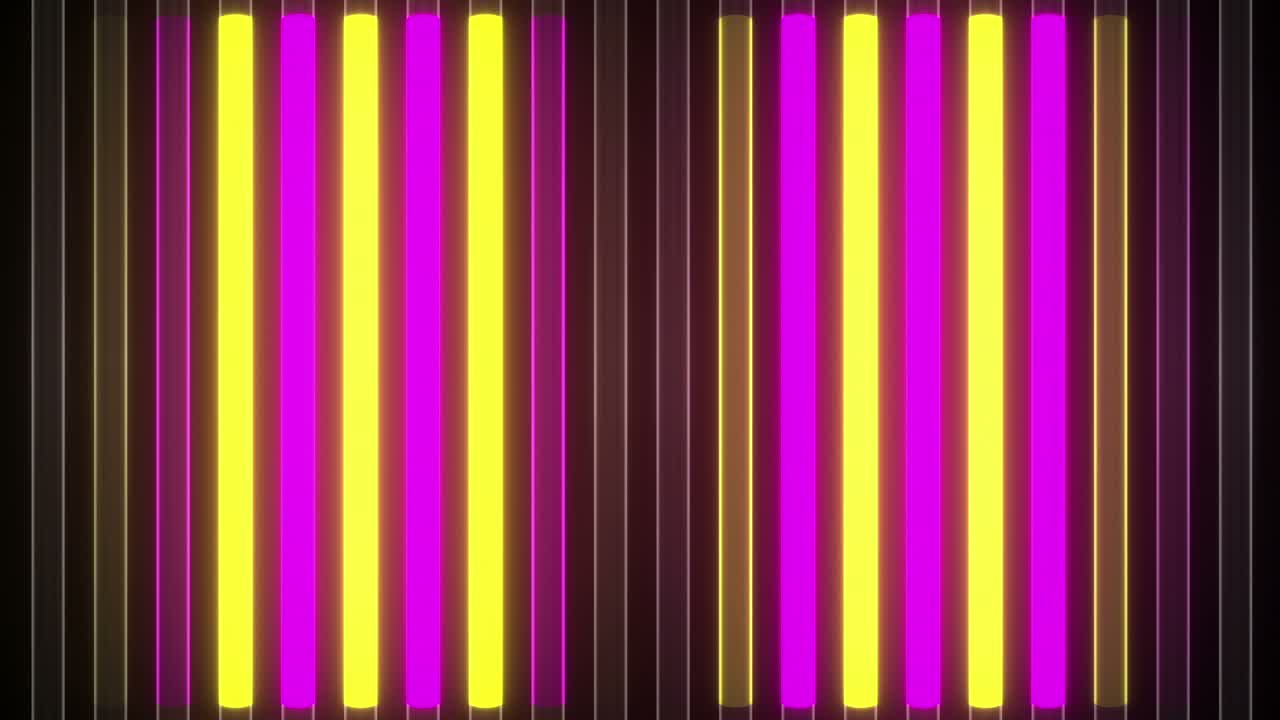 las luces de color neón de 4k. fondo en bucle