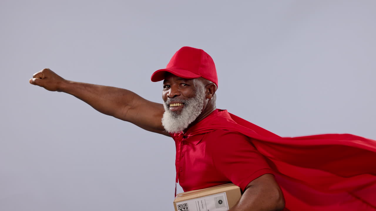 entrega, hombre negro maduro