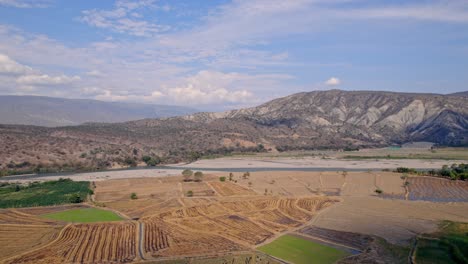 peruvian landscape in peru. aerial drone cinematic view