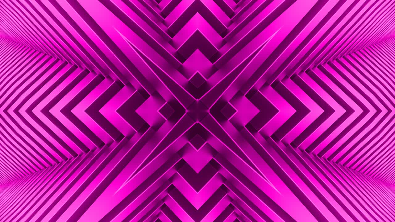 Video in loop con sfondo caleidoscopico rosa