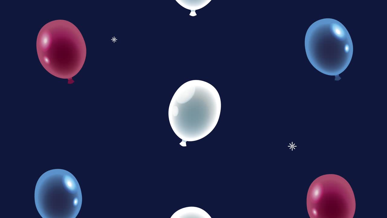 balloons helium floating pattern animation