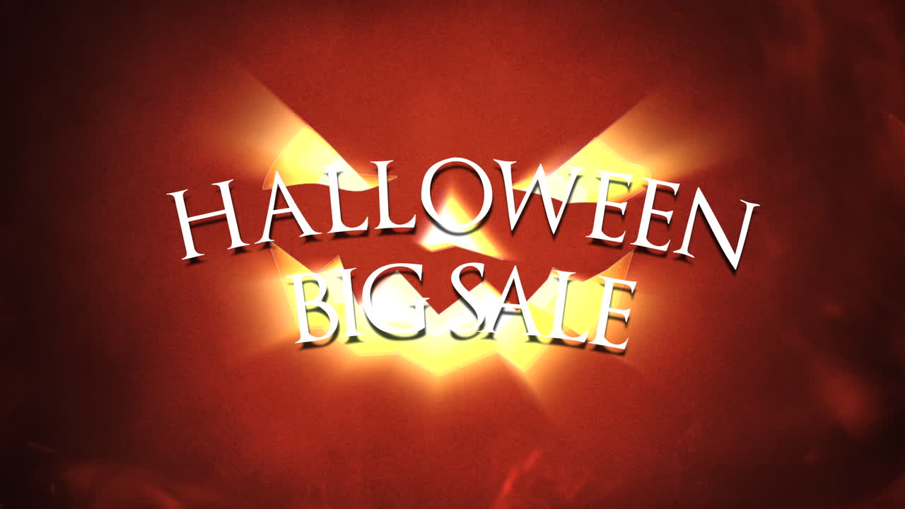 빛을 가진 빨간 호박에 할로윈 큰 판매