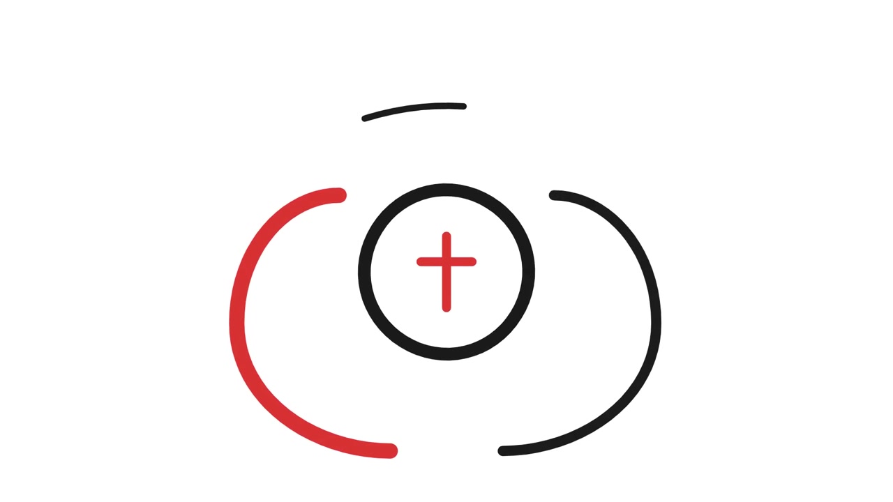 Animated Minimalist Loading Icon with Plus Sign