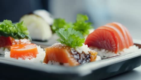 el plato de sushi