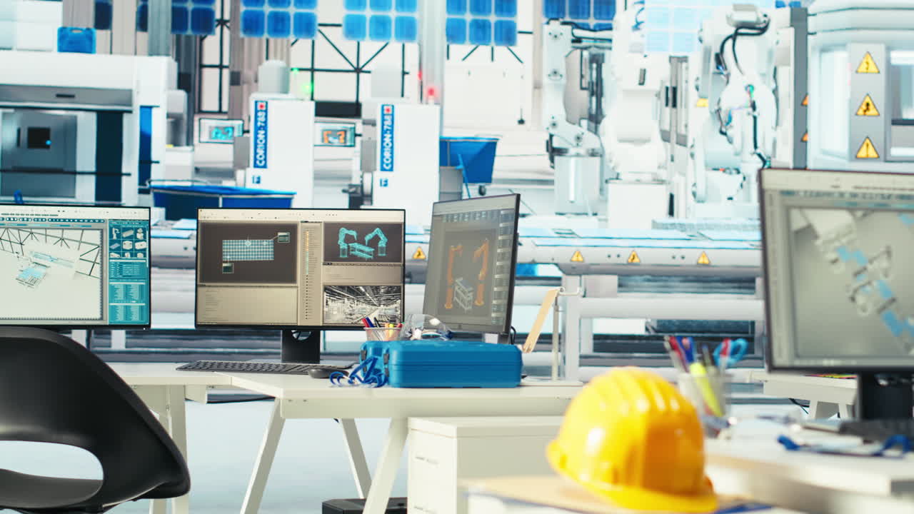 ingeniero de una fábrica fotovoltaica que utiliza una computadora de pantalla verde para ajustar los parámetros del sistema