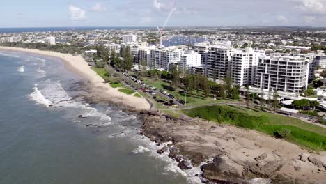 dron alrededor de mooloolaba, costa del sol