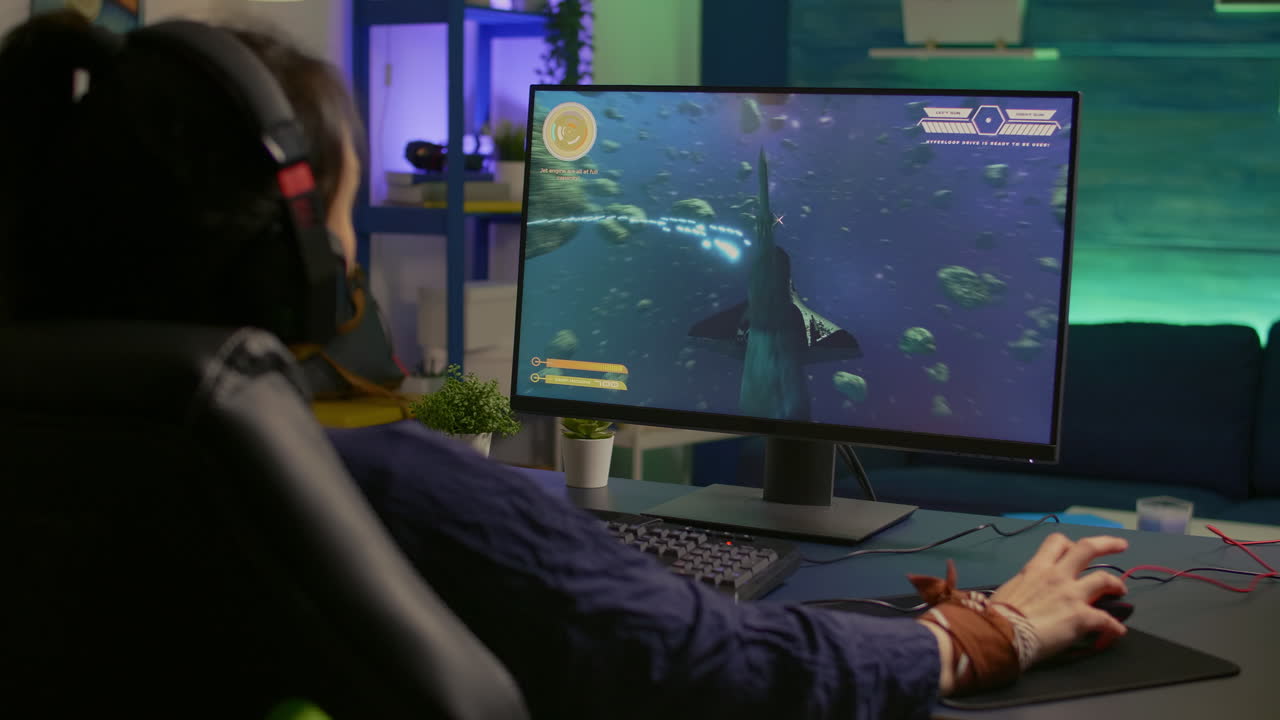 프로게이머 우승자 우주 슈팅 대회 우승자